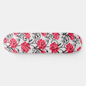 Skateboard Design Motif d'illustrations de rose rouge (Horz)