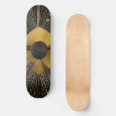Skateboard Design or et noir (Recto)