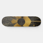 Skateboard Design or et noir (Horz)