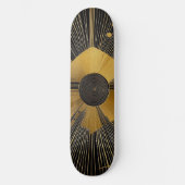 Skateboard Design or et noir (Recto)