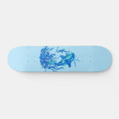 Skateboard Design Orca bleu (Horz)