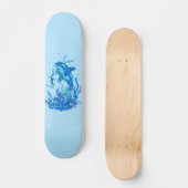 Skateboard Design Orca bleu (Recto)