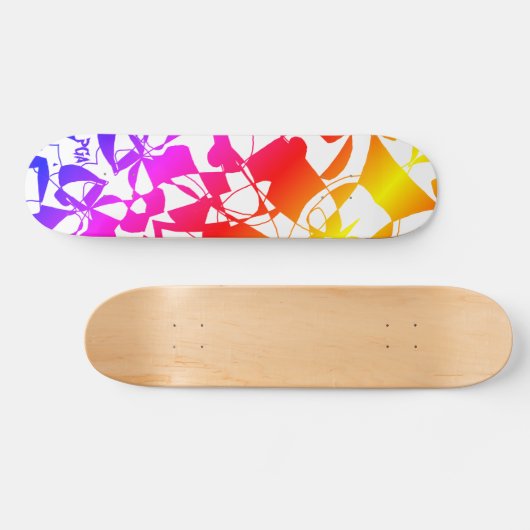 SKATEBOARD DESIGN ORIGINAL GRAPHIQUE COLORÉ (Horz)