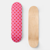Skateboard Design Pois rouge sur rose (Recto)