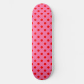 Skateboard Design Pois rouge sur rose (Recto)