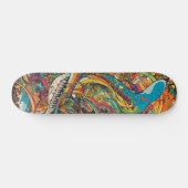Skateboard Design psychédélique coloré (Horz)