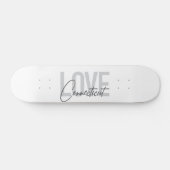 Skateboard Design simple, moderne, cool Love Connecticut (Horz)