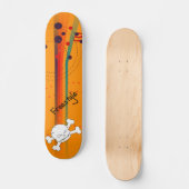 Skateboard Design simple orange (Recto)