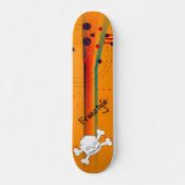 Skateboard Design simple orange (Devant)