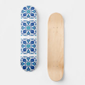 Skateboard Design turc ethnique bleu Souvenir (Recto)
