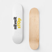 Skateboard Design typographique moderne, simple et audacieux (Recto)