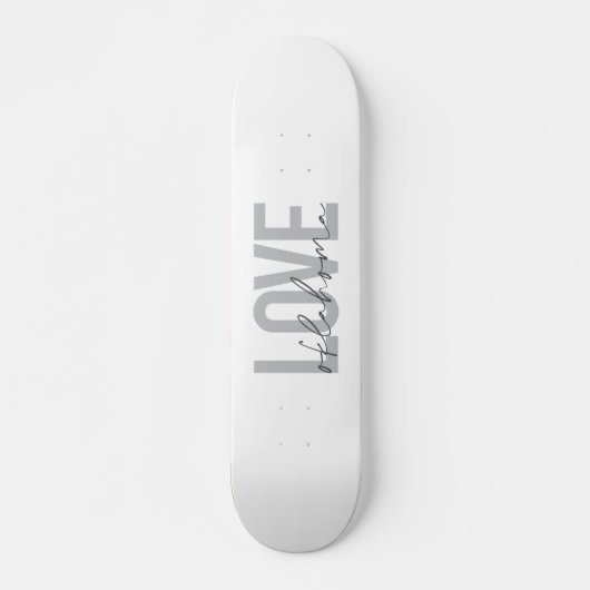 Skateboard Design urbain, moderne, simple, cool Love Oklahoma (Devant)