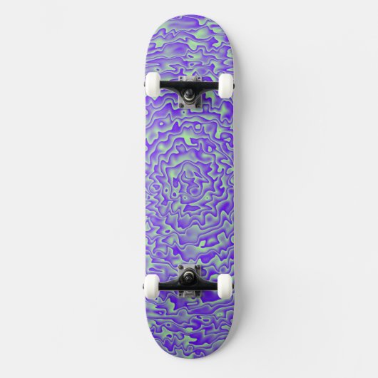 Skateboard Design vert et violet (Recto)