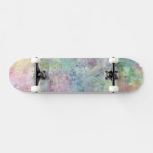 Skateboard dessin abstrait de carte blanche d'aquarelle (Horz)