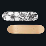 Skateboard dessin Abstrait de ligne florale<br><div class="desc">dessin Abstrait de ligne florale</div>