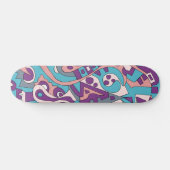 Skateboard Dessin abstrait moderne (Horz)