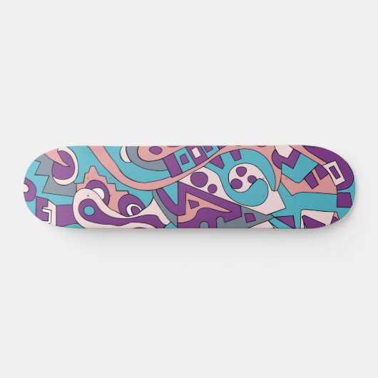 Skateboard Dessin abstrait moderne (Horz)
