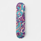Skateboard Dessin abstrait moderne (Devant)