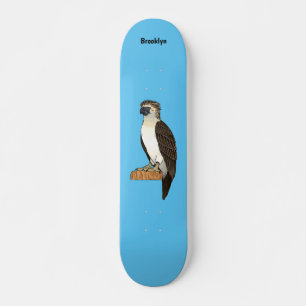 Skateboard dessin animé d'aigle des Philippines