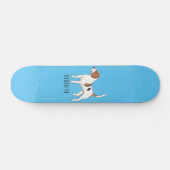Skateboard dessin animé de chien beagle (Horz)