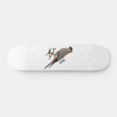 Skateboard dessin animé d'oiseau-kestrel américain (Horz)