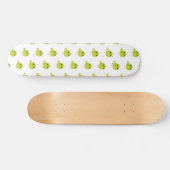 Skateboard Dessin animé d'oiseau vert (Horz)