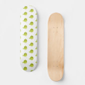 Skateboard Dessin animé d'oiseau vert (Recto)