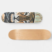 Skateboard Dessin au crayon couleur Tiger Art (Horz)