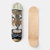 Skateboard Dessin au crayon couleur Tiger Art (Recto)