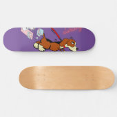 Skateboard Dessin Cool Décontracté chien unsex Basket deux co (Horz)