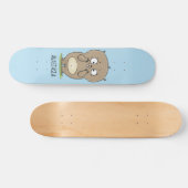 Skateboard Dessin d'adorable hamster (Horz)