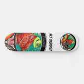 Skateboard Dessin d'art de Chameleon (Horz)