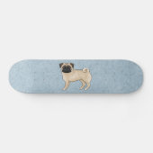 Skateboard Dessin de canine de Carlin Faun Dessin de canine I (Horz)
