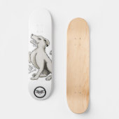 Skateboard Dessin de dessin animé d'un coussin de chien (Recto)