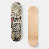 Skateboard Dessin de hibou (Recto)