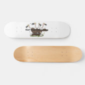 Skateboard Dessin de l'humour vautours drôle (Horz)