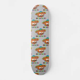 Skateboard Dessin de Señor gato Mustache Fiesta Cat