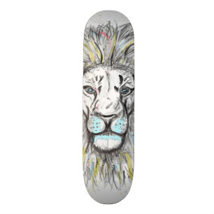 Skateboard Dessin dessiné à la main par cool et aquarelle Des