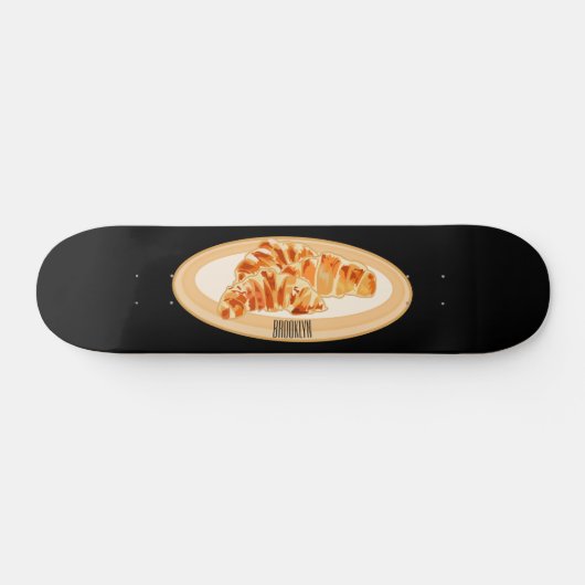 Skateboard Dessin du Croissant (Horz)