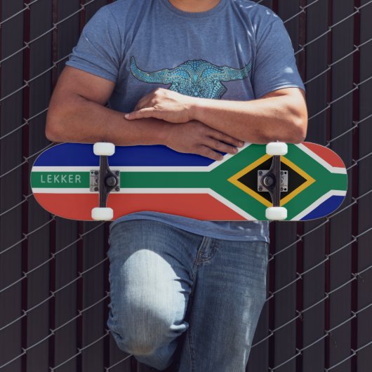 Skateboard Dessin du drapeau de l'Afrique du Sud (Extérieur 3)