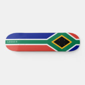 Skateboard Dessin du drapeau de l'Afrique du Sud (Horz)