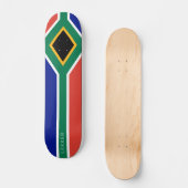 Skateboard Dessin du drapeau de l'Afrique du Sud (Recto)