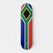 Skateboard Dessin du drapeau de l'Afrique du Sud (Devant)