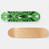 Skateboard Dessin en perspective de fond couleur dégradé vert (Horz)