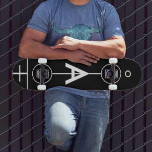 Skateboard Dessin géométrique. planche à roulettes