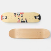 Skateboard Dessin moderne simple des jeunes cool (Horz)