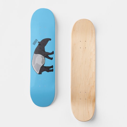Skateboard Dessin sur Tapir (Recto)