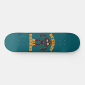 Skateboard Détruire tous les humains Robot en colère (Horz)