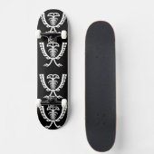 Skateboard Deux aigle blanc en tête (Devant)