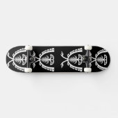 Skateboard Deux aigle blanc en tête (Horz)